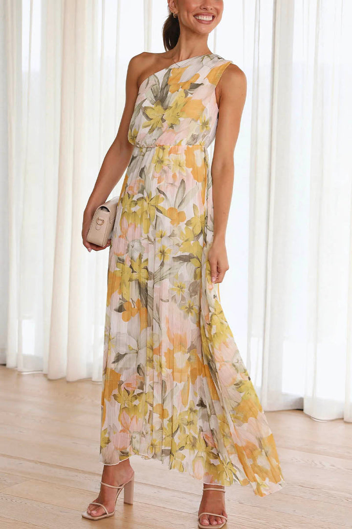 Caprice - Off-the-Shoulder Printed Dress