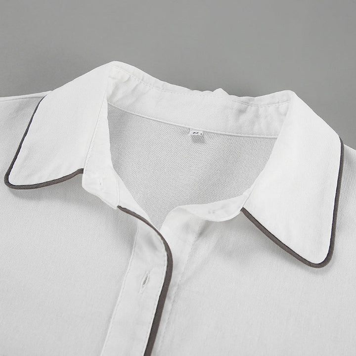 Marian - Belted Button-Up Set