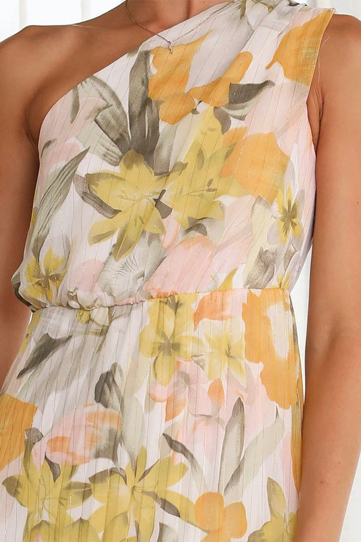 Caprice - Off-the-Shoulder Printed Dress