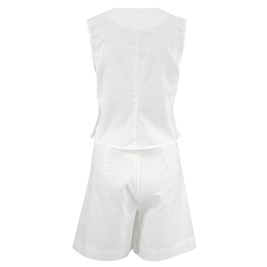 Ayessa - Tailored Vest and Shorts Set