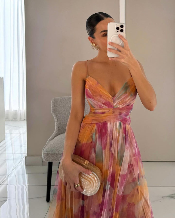Frostine - Long Floral Dress