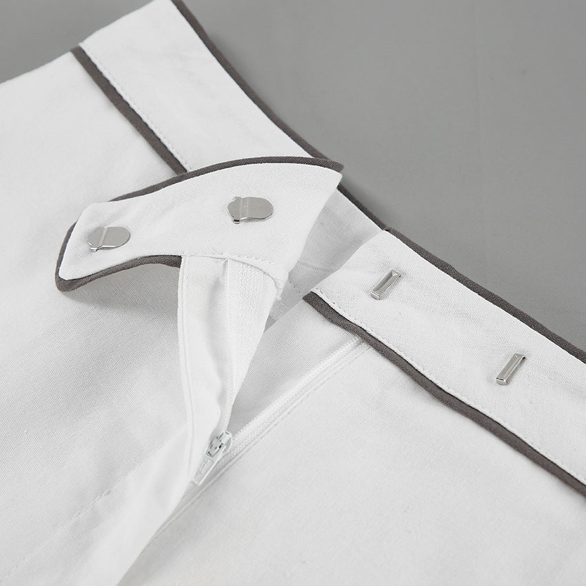 Marian - Belted Button-Up Set