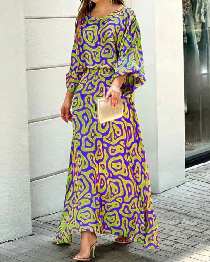 Herlyn - Loose-fitting dress with round neck
