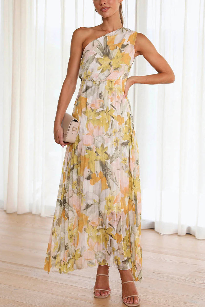 Caprice - Off-the-Shoulder Printed Dress
