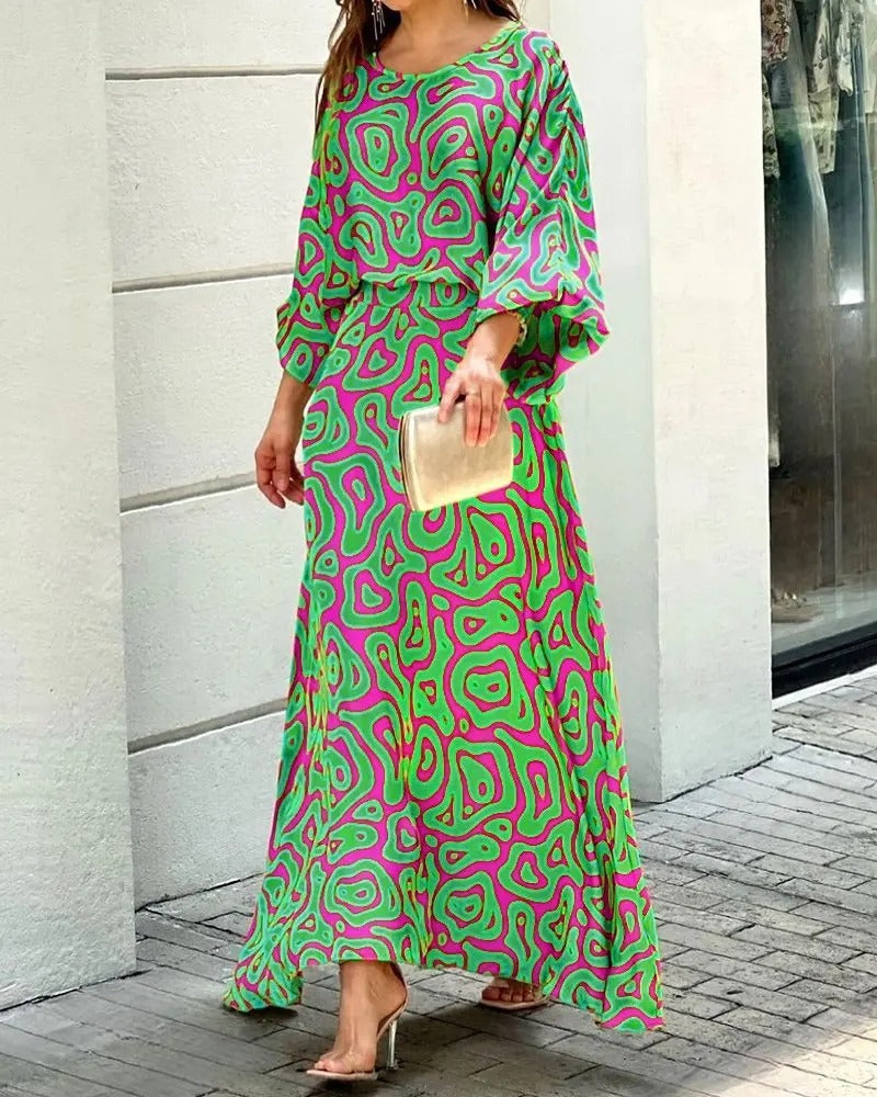 Herlyn - Loose-fitting dress with round neck