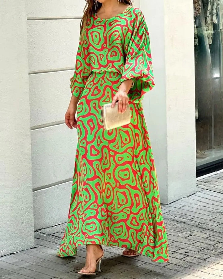 Herlyn - Loose-fitting dress with round neck