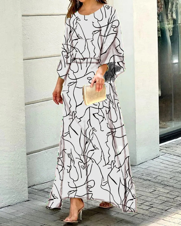 Herlyn - Loose-fitting dress with round neck