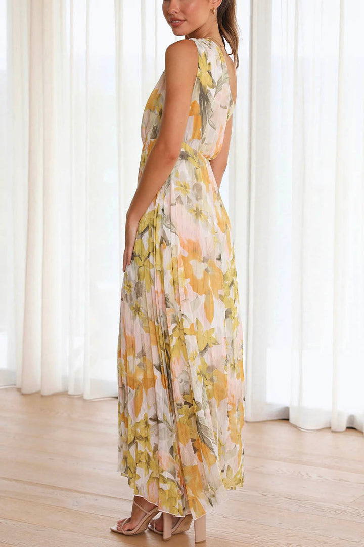 Caprice - Off-the-Shoulder Printed Dress