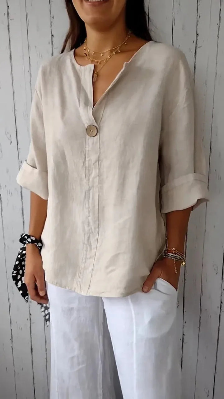 Mila | Minimalist Button Blouse