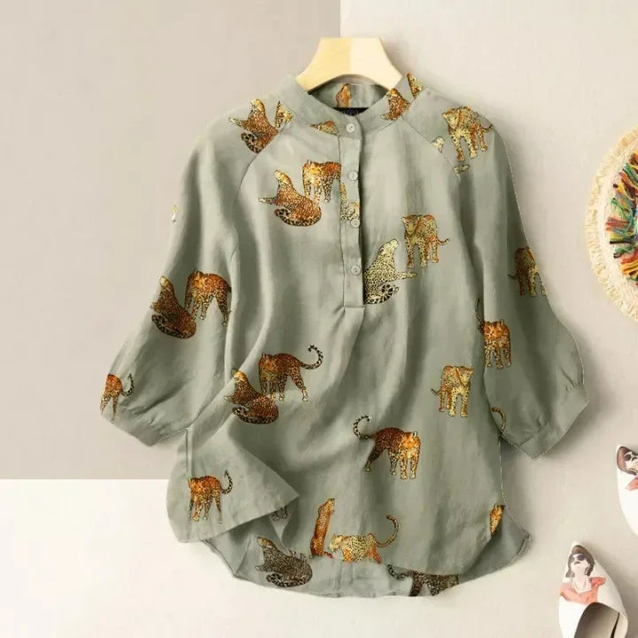 Victoria | Baroque Print Blouse