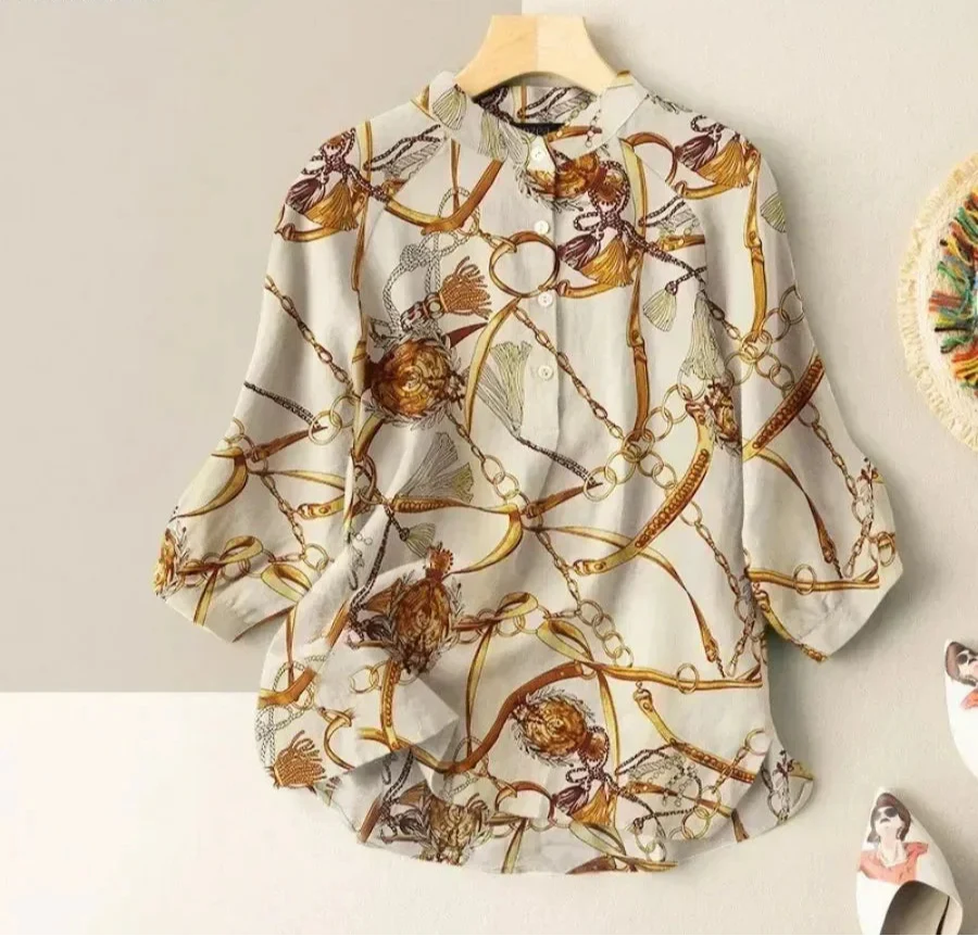 Victoria | Baroque Print Blouse
