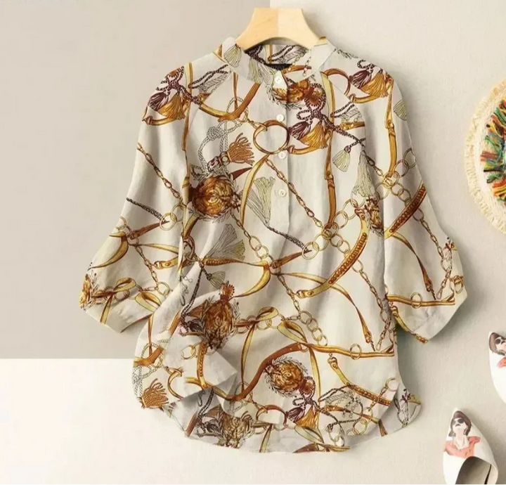 Victoria | Baroque Print Blouse