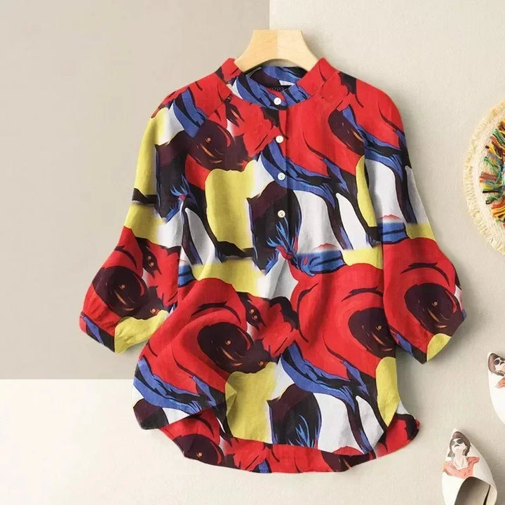Victoria | Baroque Print Blouse