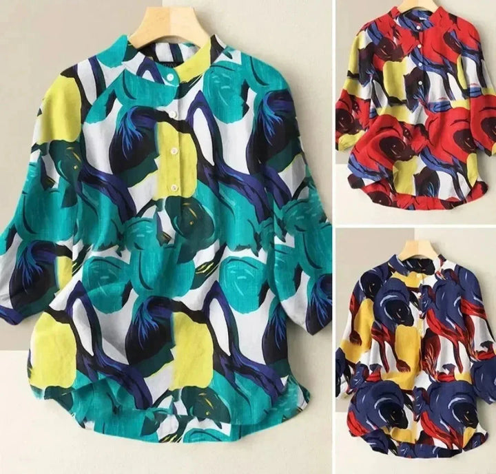 Victoria | Baroque Print Blouse