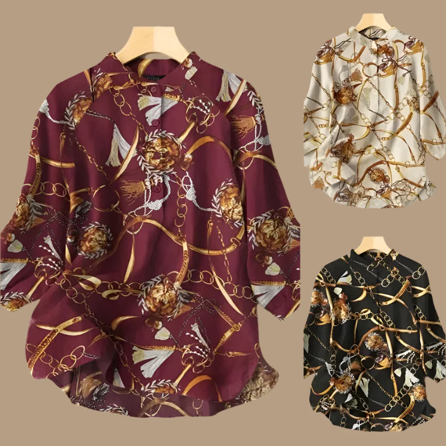 Victoria | Baroque Print Blouse