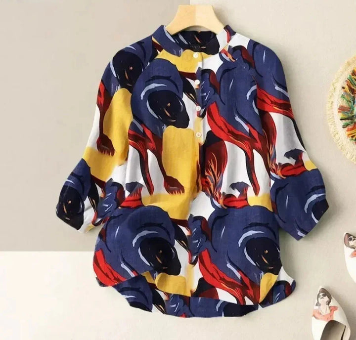Victoria | Baroque Print Blouse