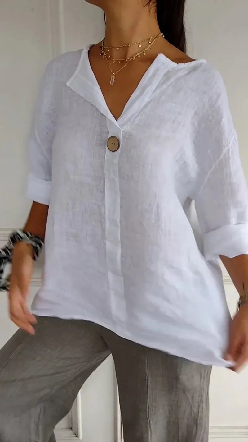 Mila | Minimalist Button Blouse