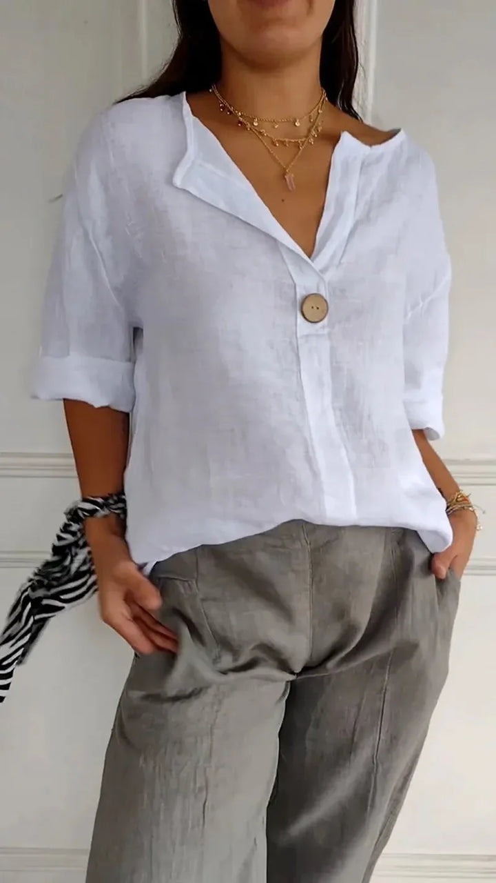 Mila | Minimalist Button Blouse