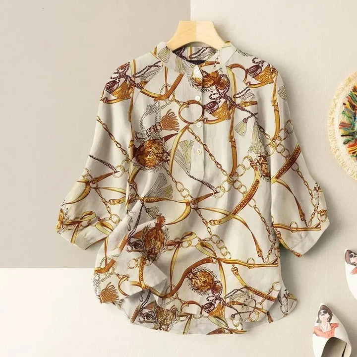 Victoria | Baroque Print Blouse