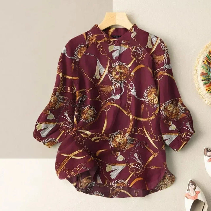 Victoria | Baroque Print Blouse