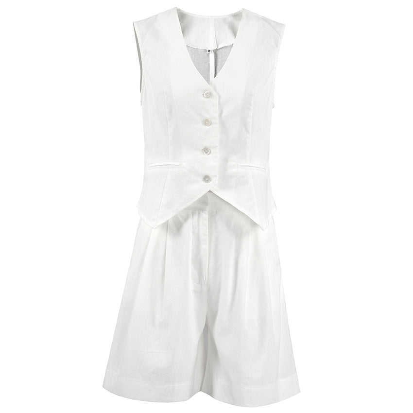 Ayessa - Tailored Vest and Shorts Set