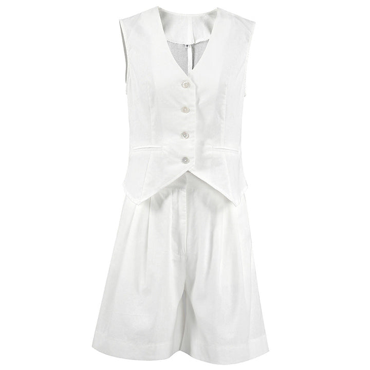Ayessa - Tailored Vest and Shorts Set