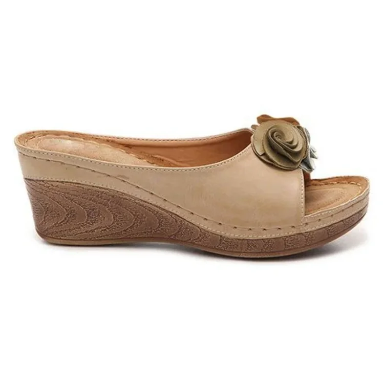 LIDIA - Comfortable leather orthopedic women's sandals
